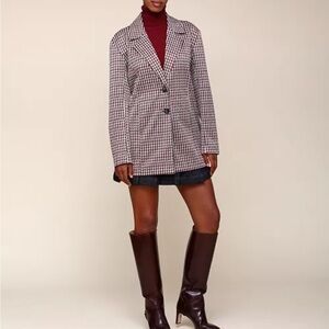 Avec Les Filles Women's Oversized Knit Blazer